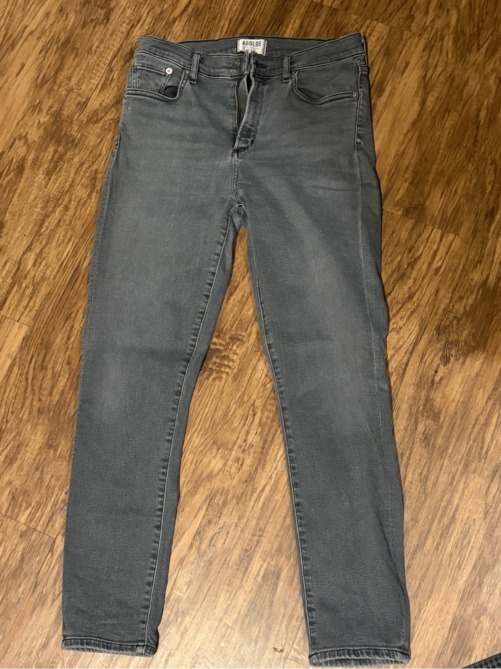 AGOLDE Women’s Gray Cropped Jeans